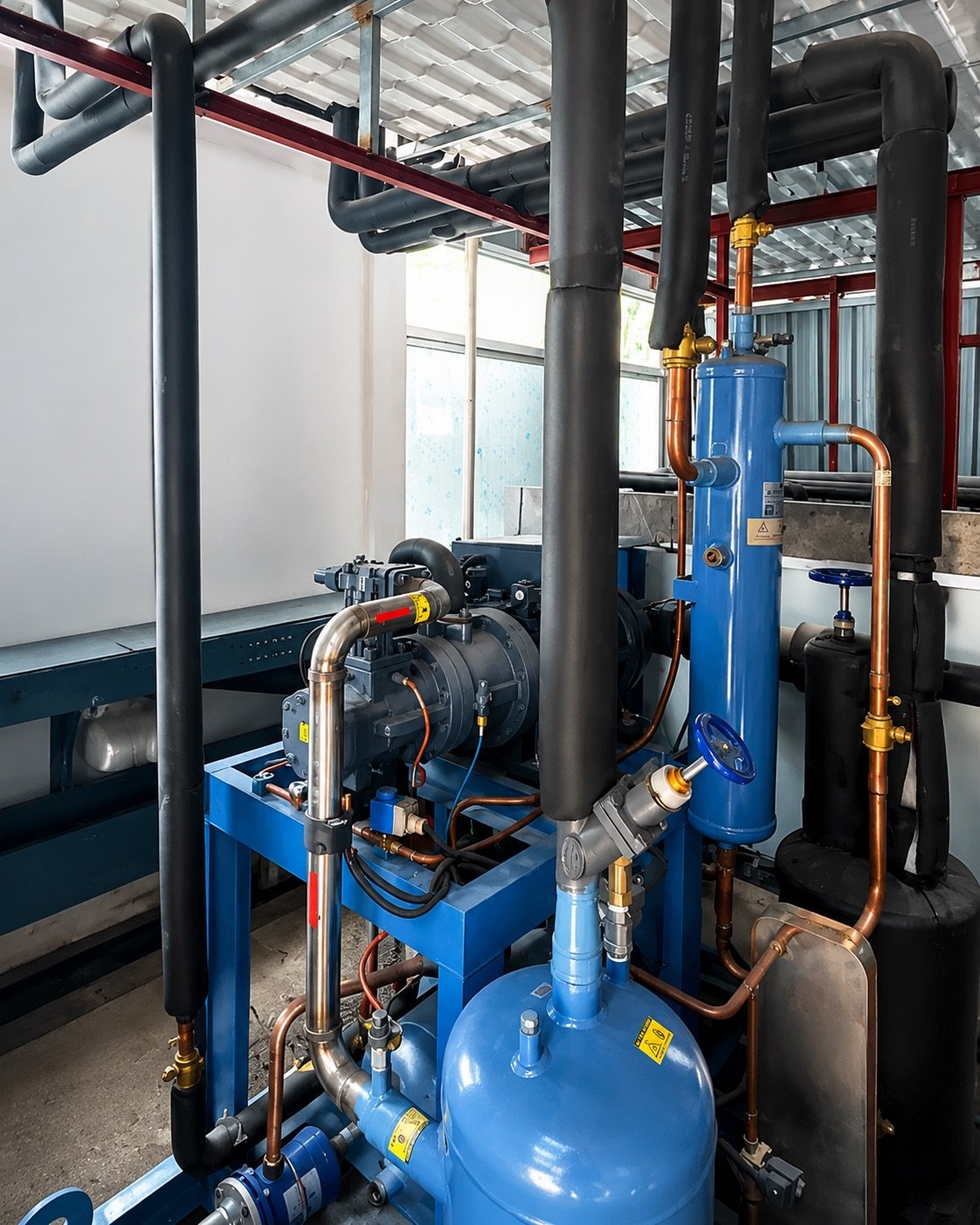 Installed refrigeration system architecture and equipment interfaces